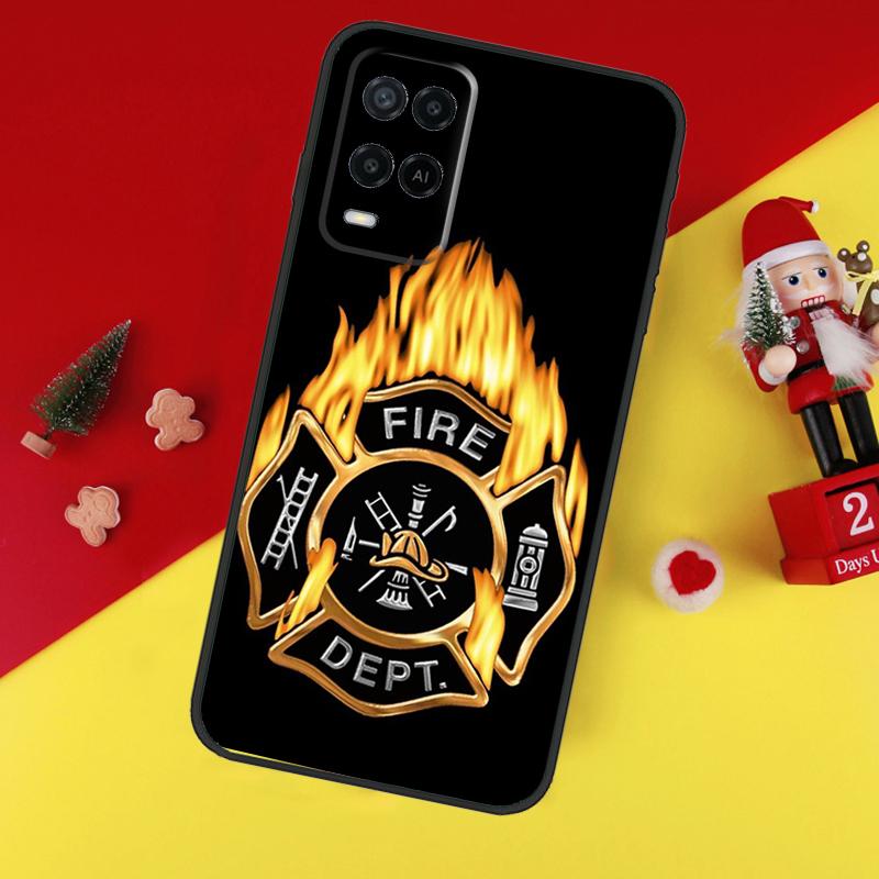 Чехол Пожарный Огонь Пожарный Для OPPO A38 A58 A78 A98 A54 A74 A94 A16 A76 A96 A5 A9 A52 A72 A79 A53S A15 A17 A57