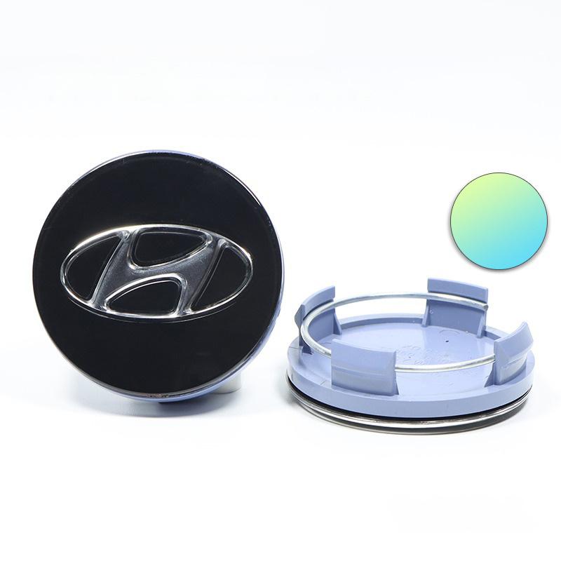 4 шт. Наклейки-эмблемы на центральные колпачки ступиц колес автомобиля Для Hyundai HB20 KONA i20 i10 IONIQ Elantra Palisade Sonata Grandeur Аксессуары