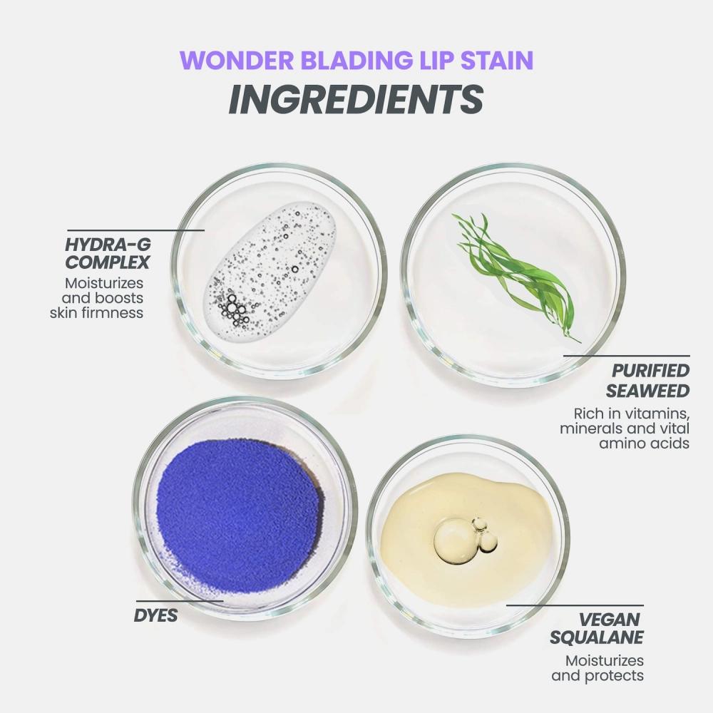 Wonderskin Wonder BlAding All DAy Lip StAin 0.135 Oz 4 Ml Demure A Rosy Brown