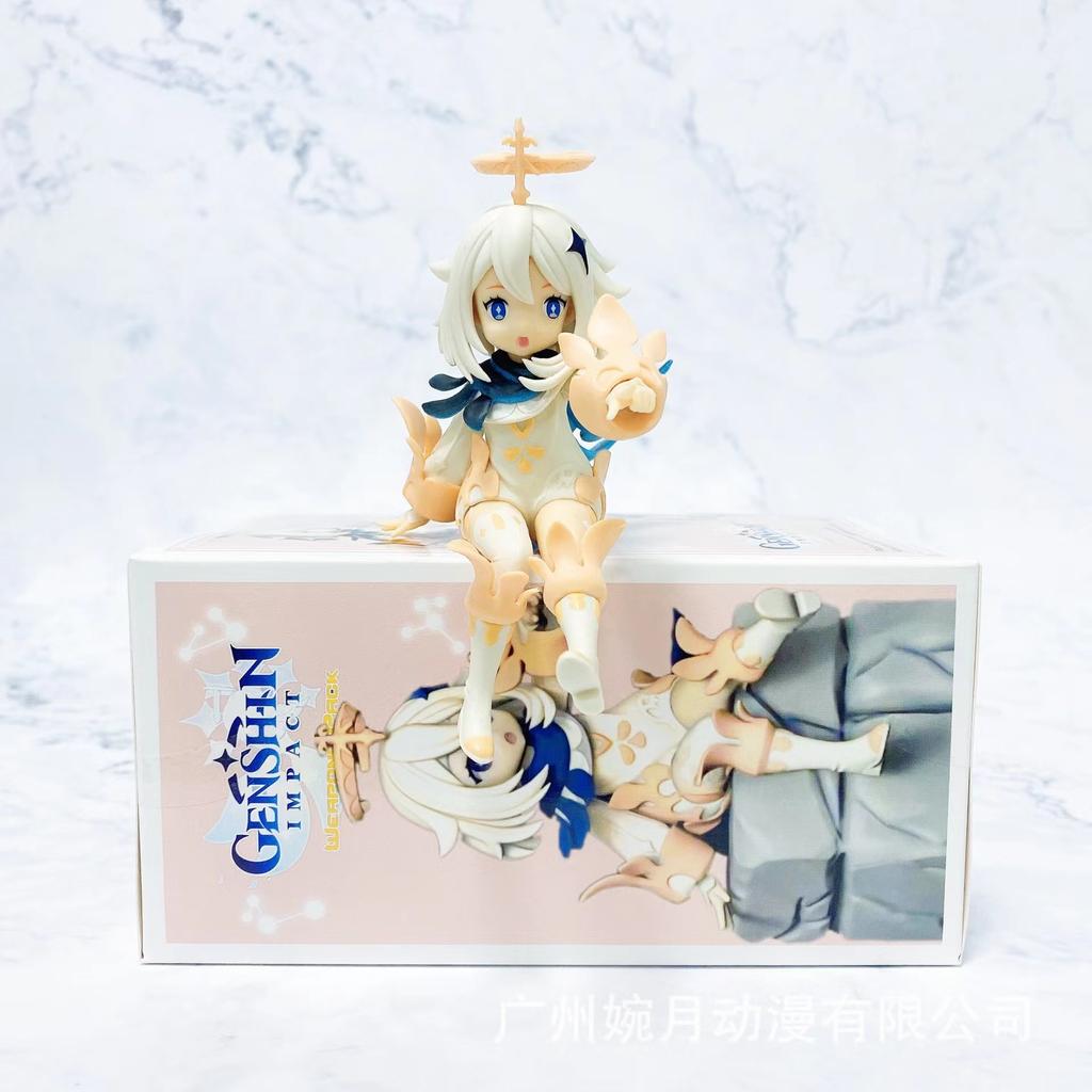 12СМ Genshin Impact Паймон Genshin Impact Кли Аниме Фигурка Действия Лапша Быстрого Приготовления Пресс ПВХ Игрушка Коллекционная Модель Подарок
