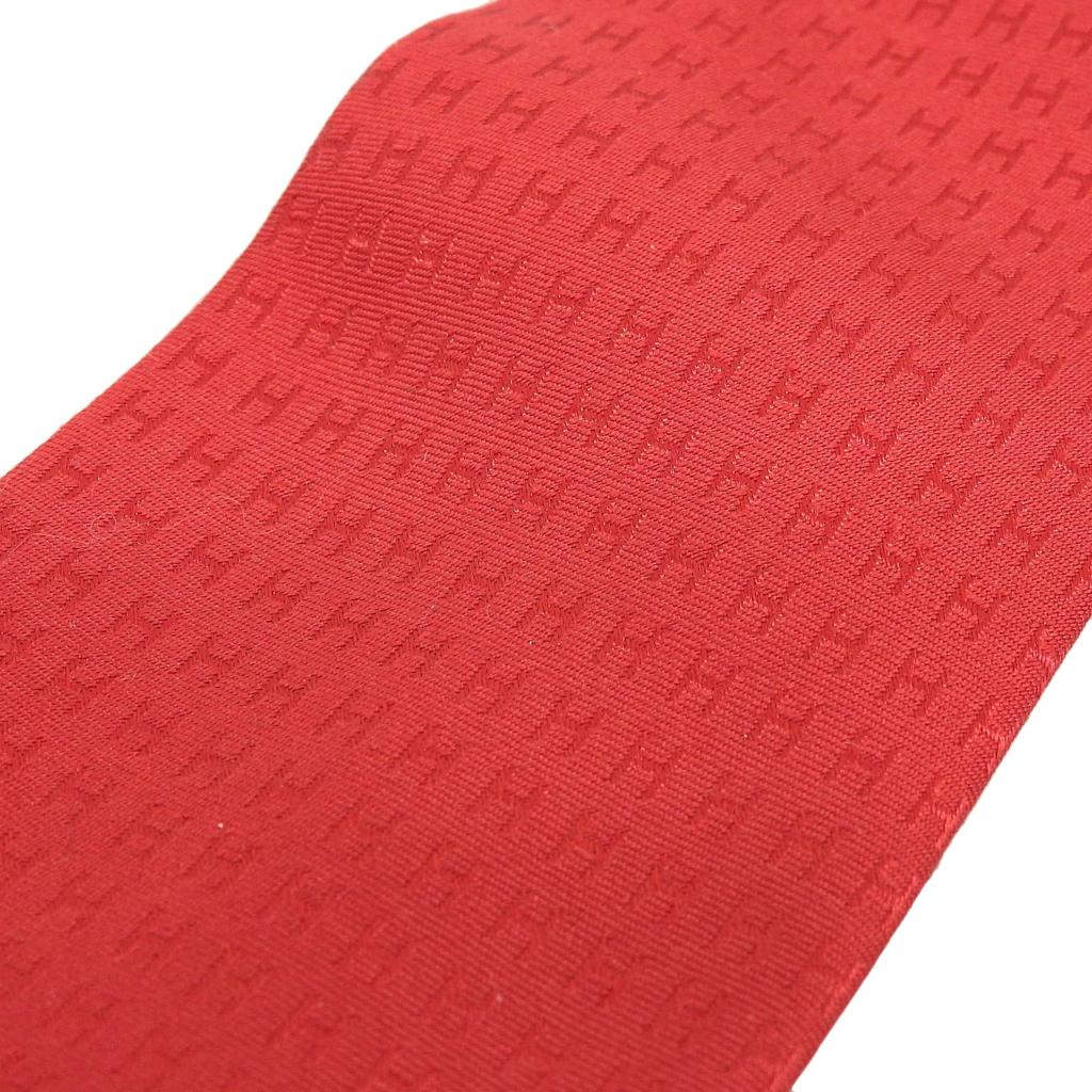 Отличный галстук HERMES Cravate H motif шелковый мужской 038189T Б/у
