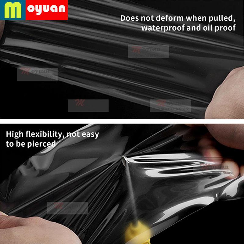2 Pcs Car Headlight Protective Film Front Light Transparent Smoked Black TPU Sticker For Tesla Model X car Accessories