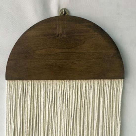 Бохо Гобелен с кисточками Настенный гобелен Стринговый гобелен Ручной работы Хлопковая веревка Гобелен с кисточками для украшения гостиной и спальни