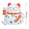 Cute Lucky Cat Piggy Bank Washable Animal Ornaments Cartoon Cat Shape Saving Box  Living Room