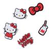 Crocs Hello Kitty Пятикомпонентный ПВХ Цветок для Обуви Унисекс Пара Красный