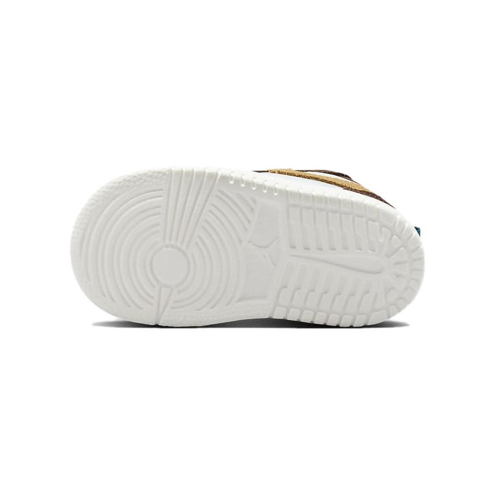 Jordan Air Jordan 1 Low Alt SE Нескользящие Устойчивые к истиранию Низкие Детские Кроссовки Желто-Коричневые Для Младенцев и Малышей FB2217-200