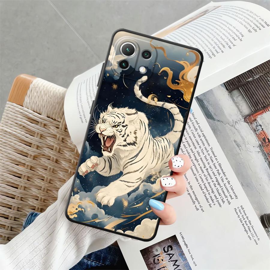 Чехол для телефона Funda для Xiaomi Mi 14 11 12X 10T 13 Lite 12T Pro 12 15 Pro 11T Крутой Тигр