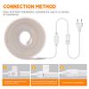 220V COB LED Neon Strip Light 288 LEDs/M Waterproof Warm White Flexible Lamp for Room Garden Decoration Multiple Lengths