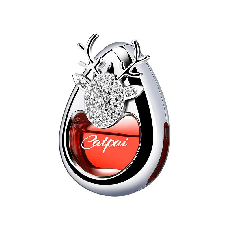 Автомобильный парфюм «Олень с бриллиантами»: Элегантный освежитель воздуха для дефлектора и милое украшение для женского автомобильного интерьера