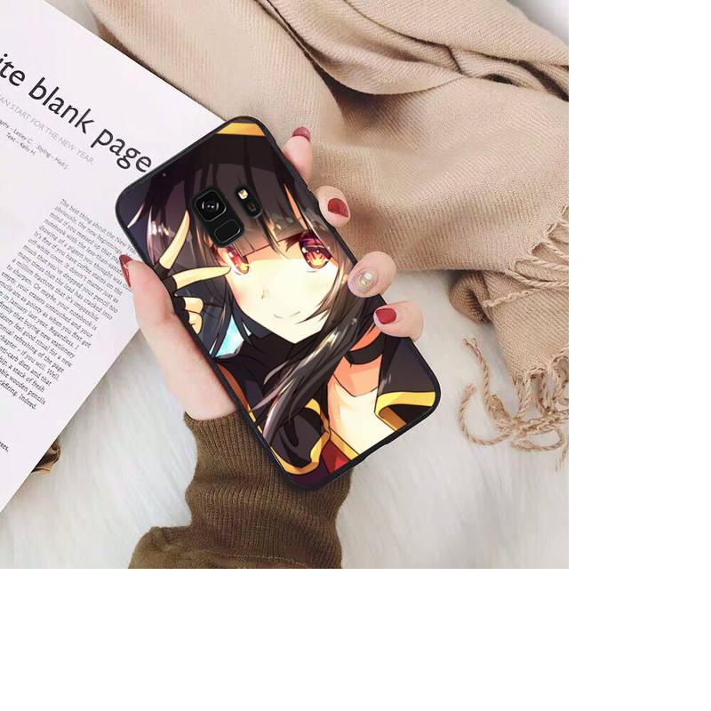 Чехол для телефона Konosuba Megumin из японского аниме для Samsung Galaxy S20 S10 Plus S10E S5 S6 S7edge S8 S9 S9Plus S10lite 2020