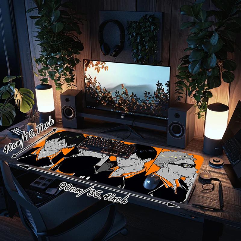 1PC Anime characters Large Durable Mouse Pad Suitable for Office Desks, Gaming Desktops.Non-Slip Back P61