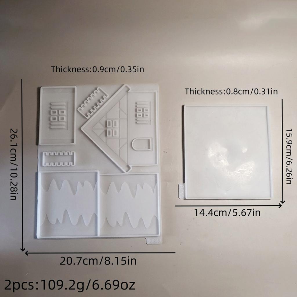 3D Silicone Mold House Candle Holder Moulds Handmade Crafting Moulds for Crafts and Home Decor with Unique Design