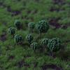 20Pcs Shrub Vegetation Military Scene Sand Table Landscape Tree Model Deor