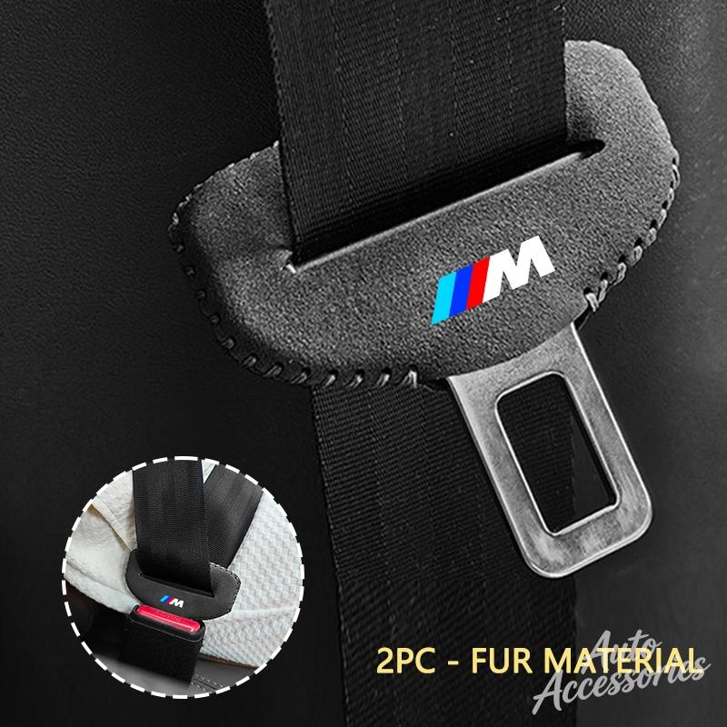 Car Seat Safety Belt Lock Buckle Protection Cover Suede Accessories For BMW M Sport M2 M3 M4 M5 M6 E46 E90 E60 E39 E36 F20 X3 X6 JG4