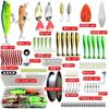 Fishing Lure Set Freshwater Saltwater Hard Soft Minnow Crankbait Spoon Frog Bass Trout Pike