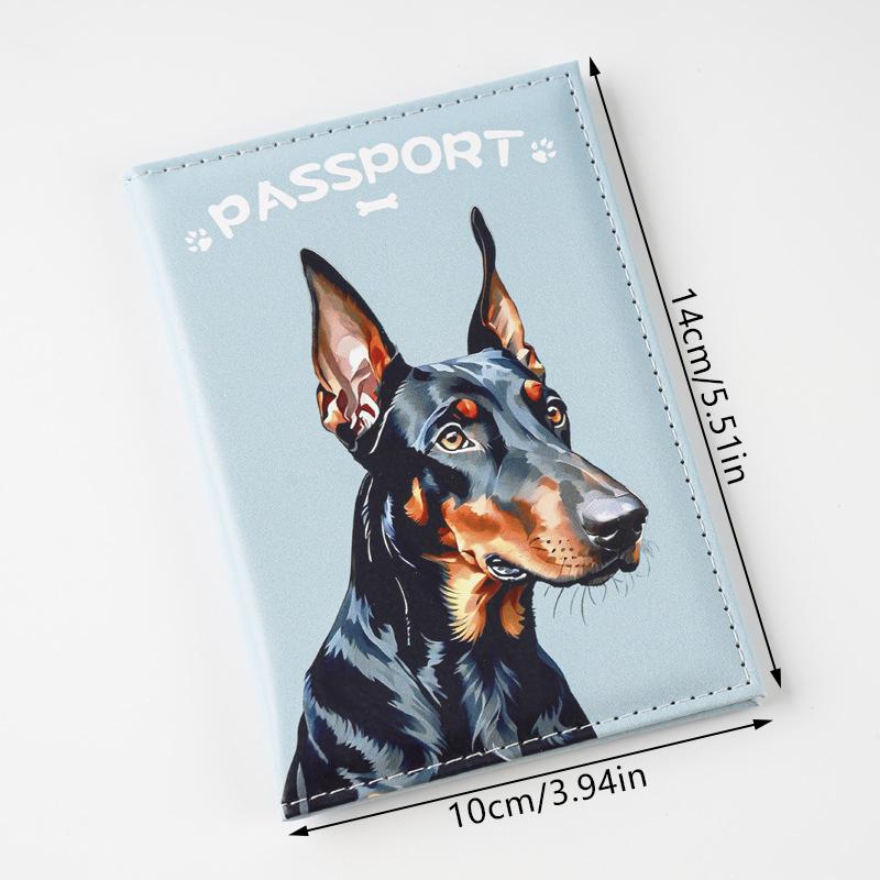 Uv Color Printing Cute Cat Dog Pet Passport Holder Travel Wallet Passport Covers Id Card Holder Plane Ticket Holder