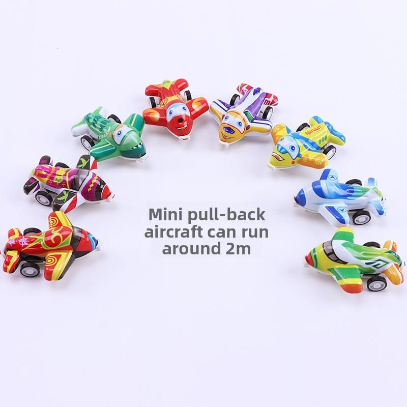 Детский мини-самолет с пружинным механизмом для дошкольного обучения и игр родителей с детьми