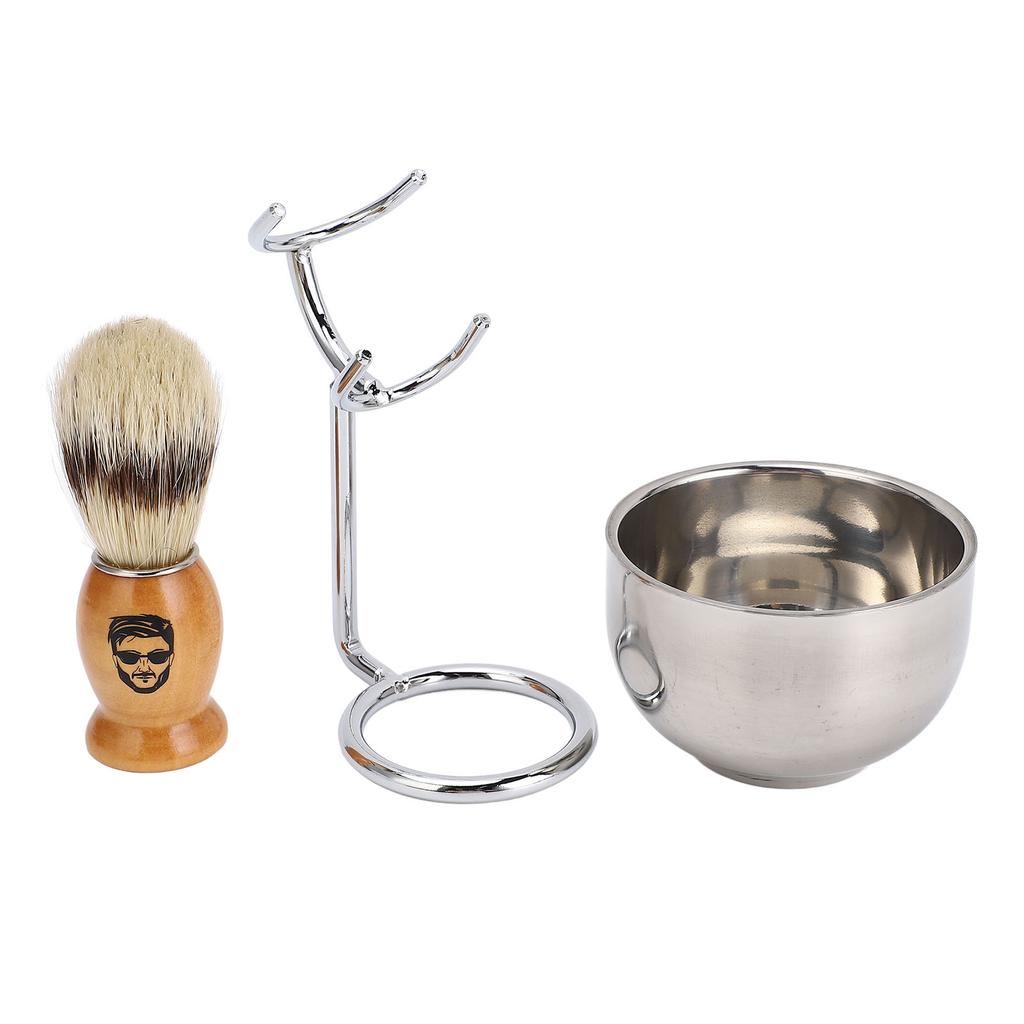 Набор мужских щеток для бороды, держатель для щетки для бороды, подставка, мыльница, инструмент для бритья для мужчин, уход за лицом