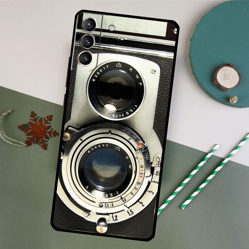 Retro Vintage Camera Phone Case For Samsung Galaxy S26 S24 Ultra S20 S21 S22 S23 S25 Plus S10 S25 FE Back Cover