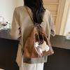 Korean Style Bow Puppy Crossbody Bag Large Capacity Shoulder Tote Handbag  Girls