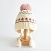 Children's Knitted Hat with Pom-Pom