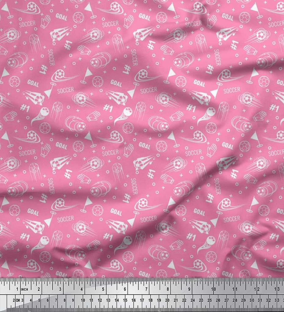 Soimoi Японский креп-сатин, геометрический знак, флаг и футбольная спортивная ткань с принтом по метрам, 42 дюйма