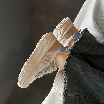 CRLAYDK Дизайнерские массивные кроссовки для женщин на шнуровке, платформа, обувь для ходьбы, повседневные женские, для бега, спортивные, кожаные, теннисные