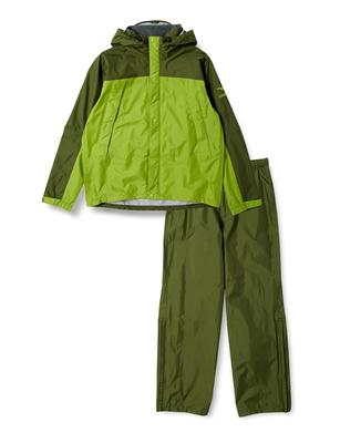 Влагозащитный костюм Bergtech EX Storm Saver V для улицы и прочный водостойкий дышащий A2JG4A01 Фисташковый L [Mizuno] (Верх Низ)