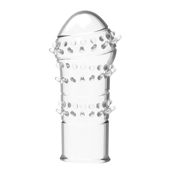 Penis Ring Granular Barbed Sexual Stimulation Translucent Delay Ejaculation Lock Ring for Male