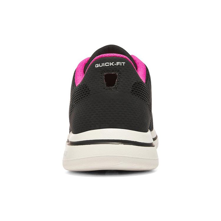 Skechers Go Walk 5 Удобные Универсальные Тканевые Низкие Повседневные Беговые Кроссовки Женские Кеды Черные Розовые 124155-BKHP