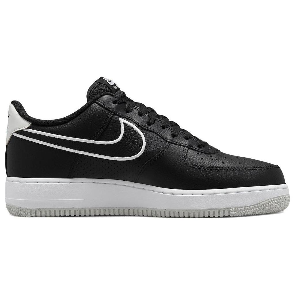 Nike Air Force 1 07 с вышивкой-галочкой - черные мужские кроссовки White Photon-Dust FJ4211-001