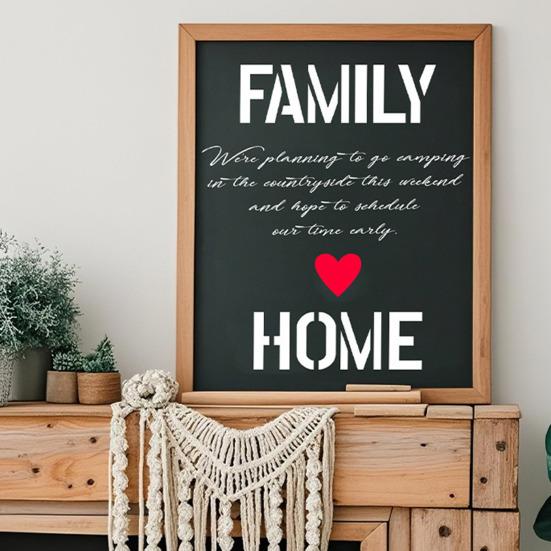 42 шт. Набор трафаретов для букв, многоцелевые символы, цифры, трафареты для поделок, многоразовые шаблоны алфавита, проекты для творчества своими руками