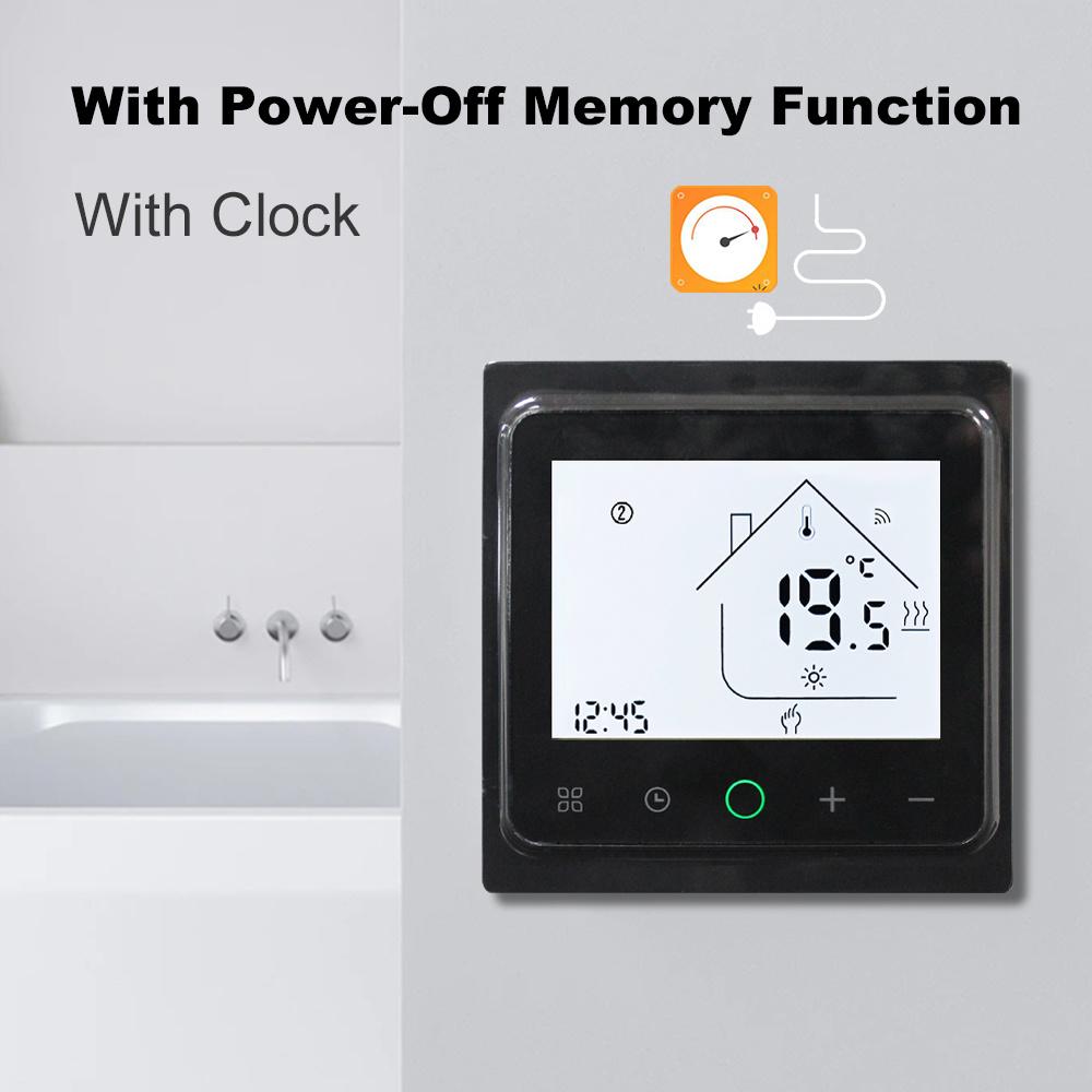 Manhot Thermostat WIFI Smart Life Temperature Controller For Electric Heating Gas Boiler Work with Tuya Alice Alexa Google Home