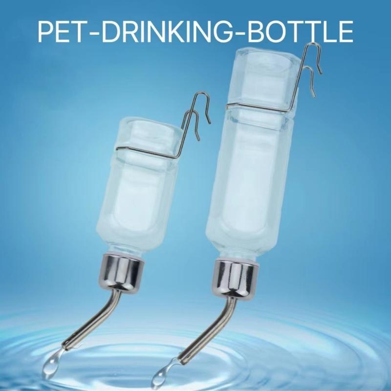 Automatic Hamsters Water Dispenser for Cage Hanging Small Pet Watering Drinking Bowl Bead Head Water Bottle for Rabbits