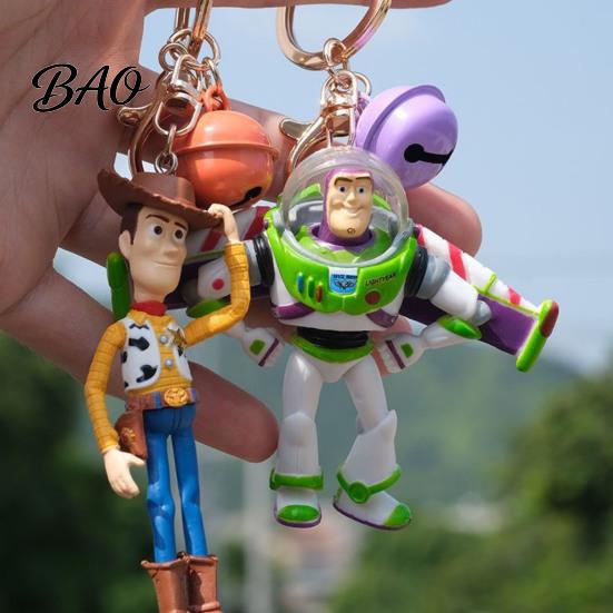 Kids Car Air Freshener Keychain Pendant, Woody Buzz Lightyear Freshener, Aromatherapy Vent Clip Accessory for Toy Fan Gift Character Pendant