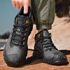 Модные мужские кроссовки для отдыха на открытом воздухе, зимние ботинки, теплые плюшевые меховые зимние ботинки из натуральной кожи, стильные мужские ботинки для отдыха 2024 года, роскошные ботильоны
