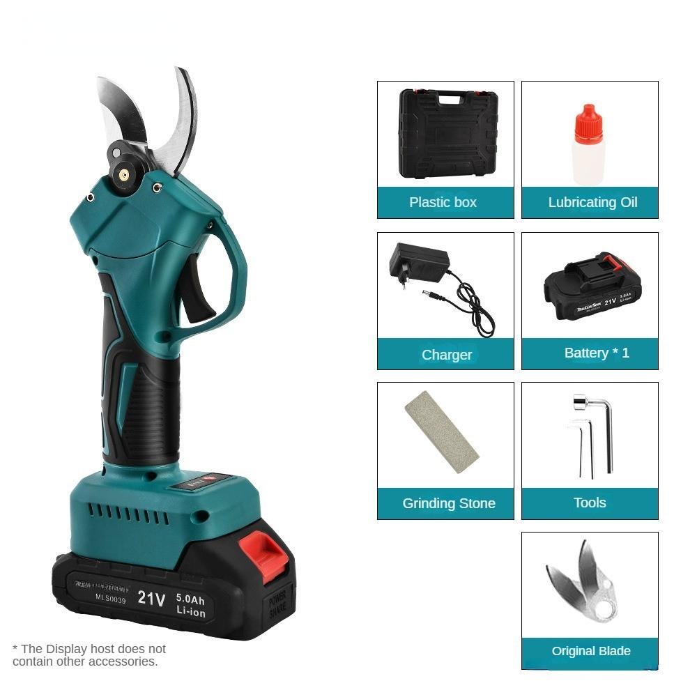 Cordless Pruner Electric Pruning Shear Lithium-ion Battery Efficient Fruit Tree Bonsai Pruning Branches Cutter 21V