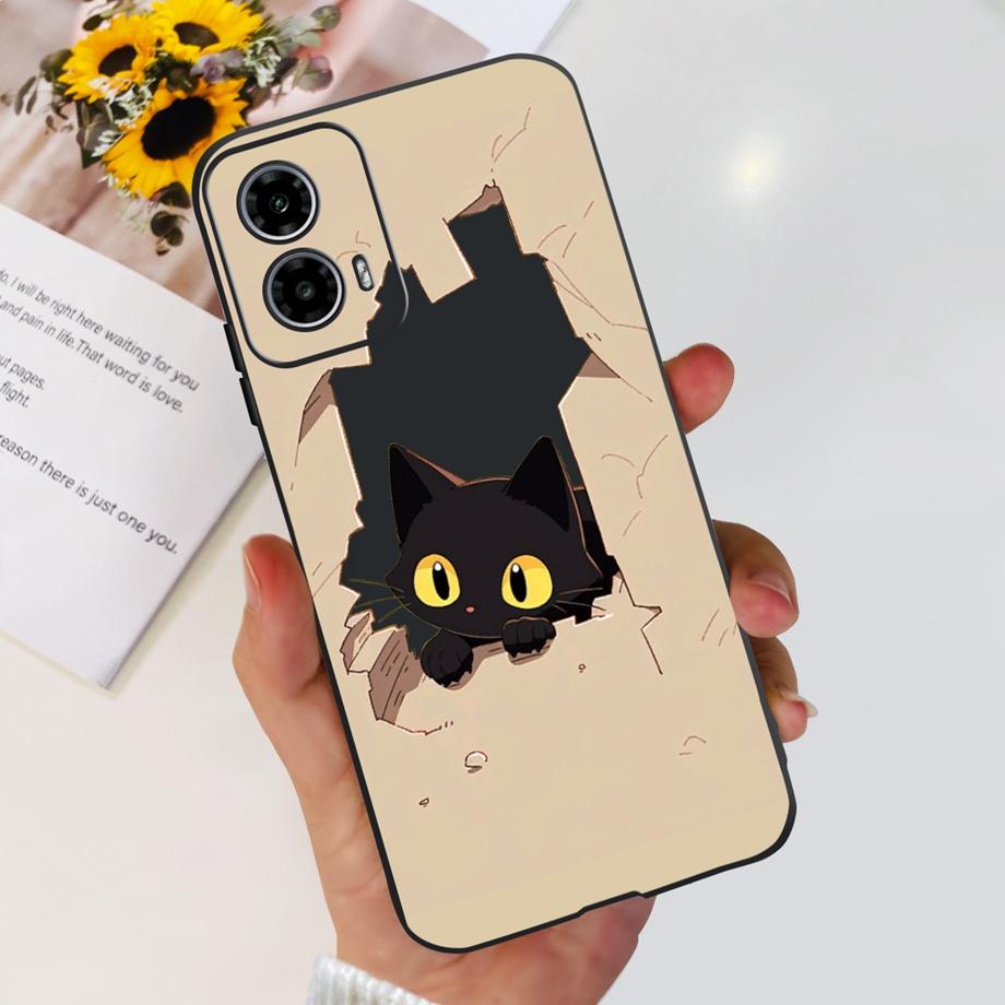 Чехол для Motorola Moto G24 / G24 Power / G04 / G04s / Motorola E14 Милый Мультяшный Роскошный Мягкий Силиконовый Чехол для Телефона Задняя Крышка Capas
