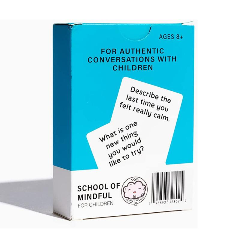 Mindful Talk for Kids - Mindfulness Conversation Cards for Children, Emotional Intelligence Game, Family Bonding Activity