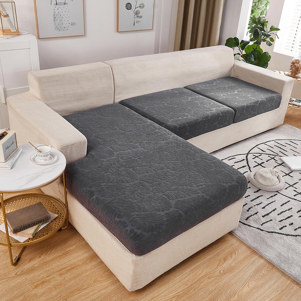 New Jacquard Sofa Seat Cushion Cover Thick Elastic For Living Room Armchair Corner Sofa Covers Slipcover Couch Cover Decorate
