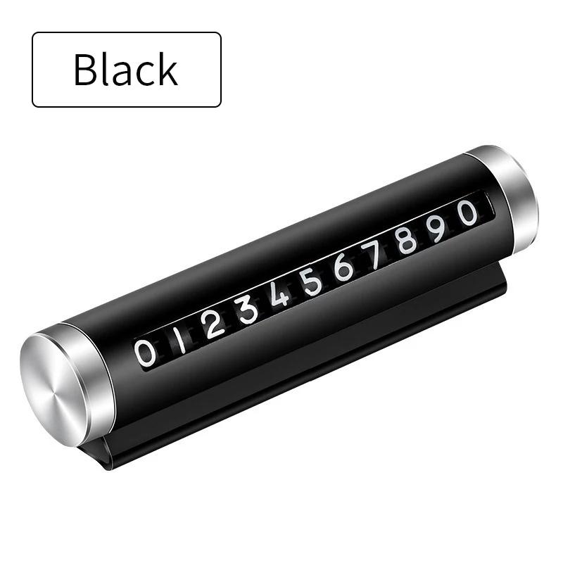 Металлическая автомобильная временная парковочная карта, универсальная вращающаяся табличка с номером телефона, алюминиевые наклейки, парковочная остановка в автомобильном Стайлинге, автоаксессуары