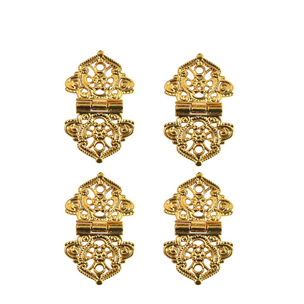 4 шт. Винтажная петля для шкафа, антикварная мебельная петля, петля-бабочка для двери ящика шкафа, декоративная для деревянной коробки