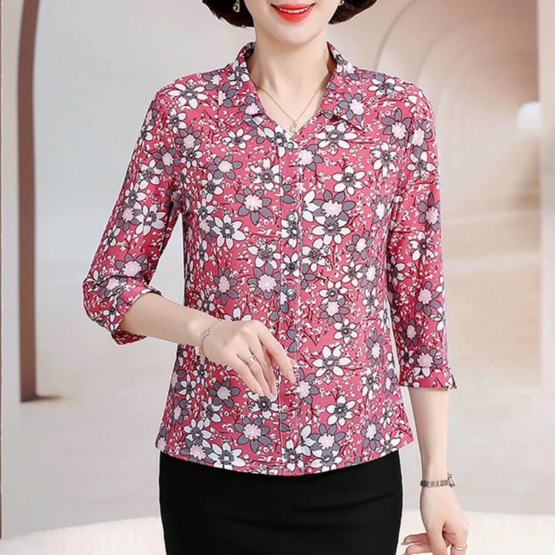 Элегантный летний топ, женская рубашка, повседневная свободная женская винтажная блузка, летняя одежда