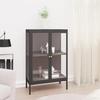 VidaXL Buffet Anthracite 75x35x105 Cm Steel and Glass