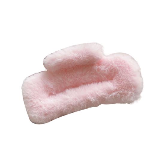 Женская плюшевая заколка для волос с дизайном «пружинная задняя часть головы», большая заколка для волос, прямоугольный зажим для волос в виде акулы, аксессуар для волос