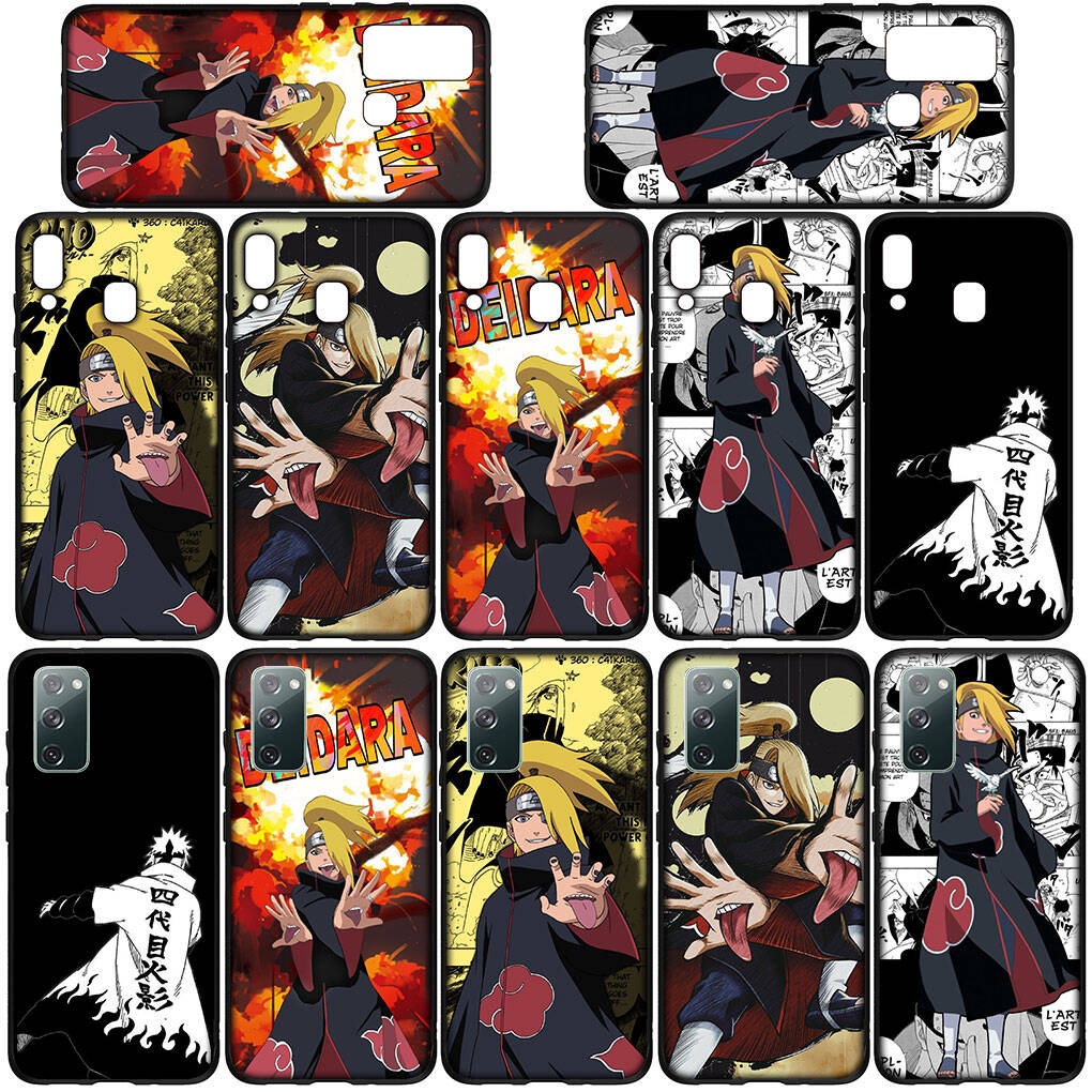 Phone Case for Samsung Galaxy S25 S23 S24 Ultra FE Plus A05 A06 A15 A16 A36 A37 A35 A54 A55 A56 A57 A25 A26 A53 A17 Deidara Silicone Akatsuki Narutos