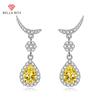 BELLA BOX Fashion Color Series Water Drop Pear Shaped Earrings Lady Wedding Engagement Jewelry Gifts