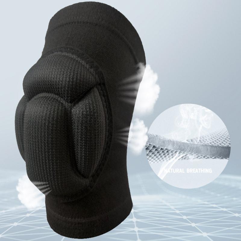 1 пара спортивных утолщенных наколенников для волейбола, экстремальных видов спорта, наколенник, поддержка танцев, эластичная защита от столкновений, наколенник