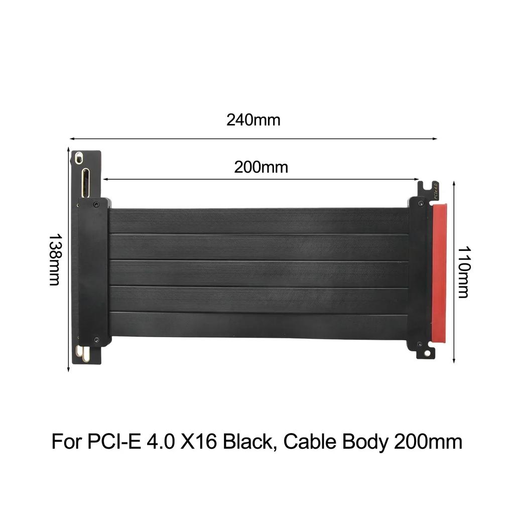 TEUCER PCI-E 4.0 X16 удлинительный кабель для видеокарты, экранированный от ЭМП, высокоскоростной, гибкий, удлинитель PCI Express Gen 4, кабель-удлинитель для GPU