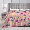 Multifunction Funny Pikmin Fweeee Blanket Accessories Home Decorative Throw Blankets Lightweight Thin Fleece for Couch